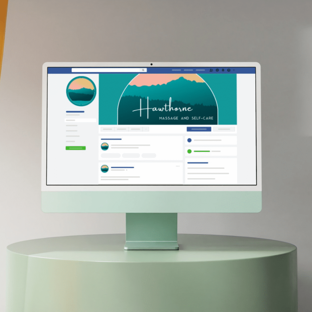 156 | Moonlit Media LLC Hawthorne Massage and Self Care - Social Media Graphics