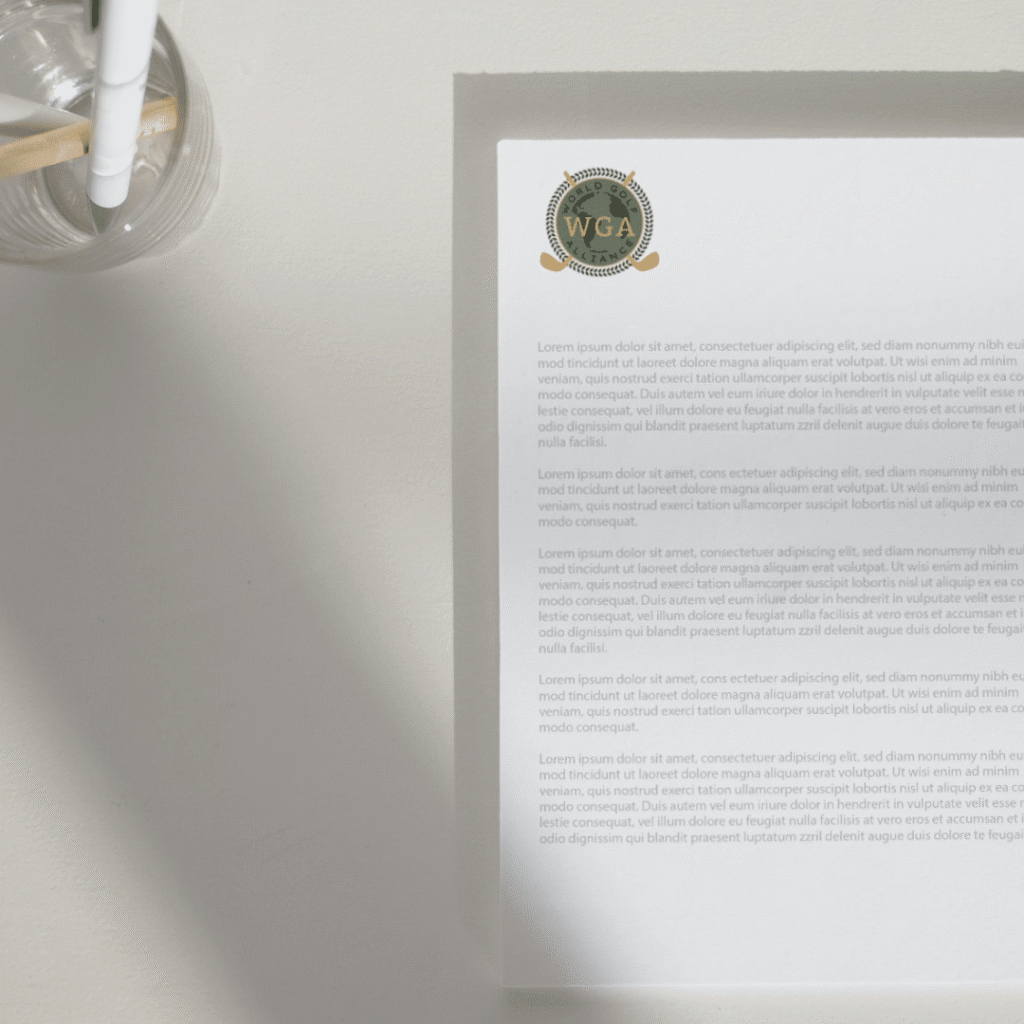 Golf Letterhead