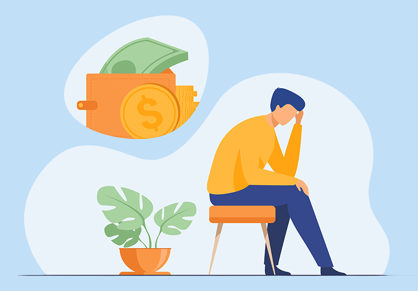 ai logo cheap person upset about money