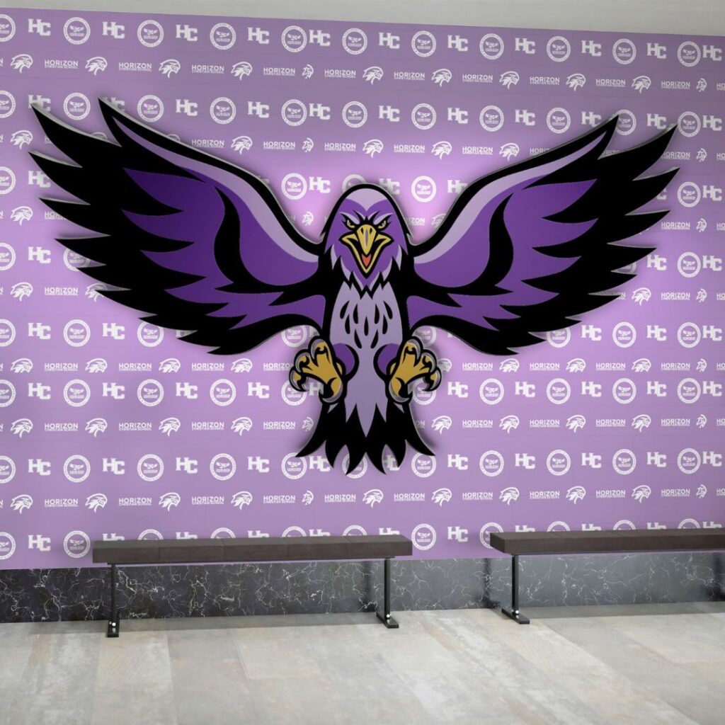 High School Hawk Mascot