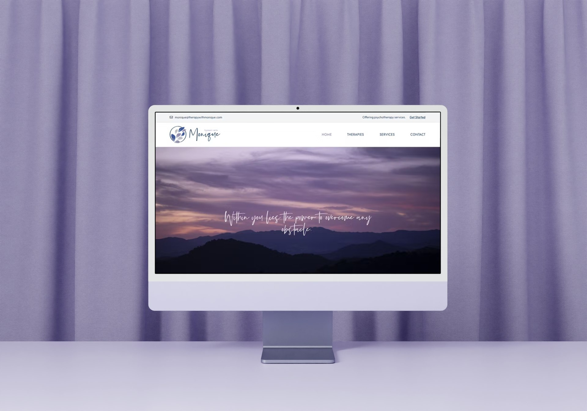 therapy website aesthetics