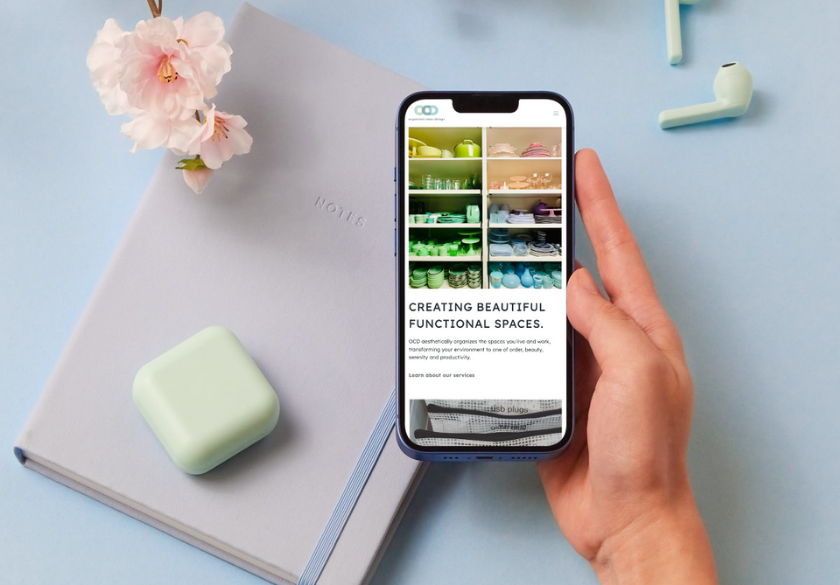 small business website on mobile