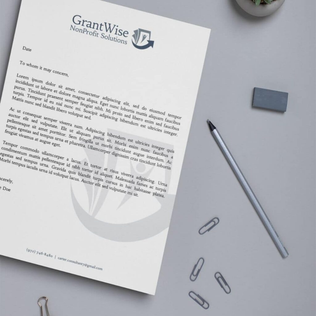 Simple Watermark Letterhead